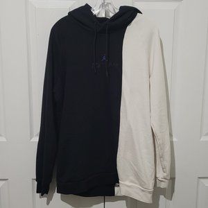 Michael Jordan Striped Legacy Hoodie Sweatshirt L